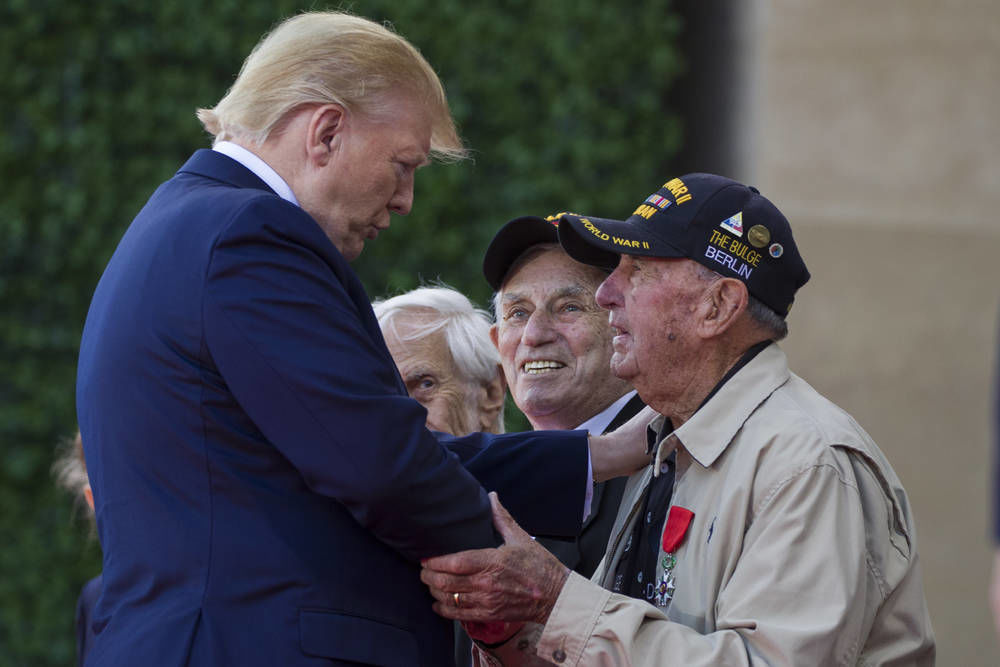 Trump, often a critic of alliances, hails US D-Day partners